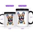 thumbnail image 4 of Patriotic French Bulldog Stained Glass Portrait American Flag Heat Color Changing Mug Dog Lover Gifts Magic Coffee Mug - 01010, 4 of 4