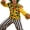 Multicolor, variant on CONZONE Carnival Mens Clown Dress Up Colorful Dot Clown Tops Pants Collar Hand Cuffs Funny Party Stage Performance Outfits