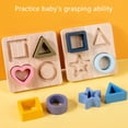 thumbnail image 3 of Juguete clasificador de formas para niños, juego de clasificación a juego de geometría de madera, juguetes de tablero de rompecabezas con formas de aprendizaje preescolar, 3 of 9