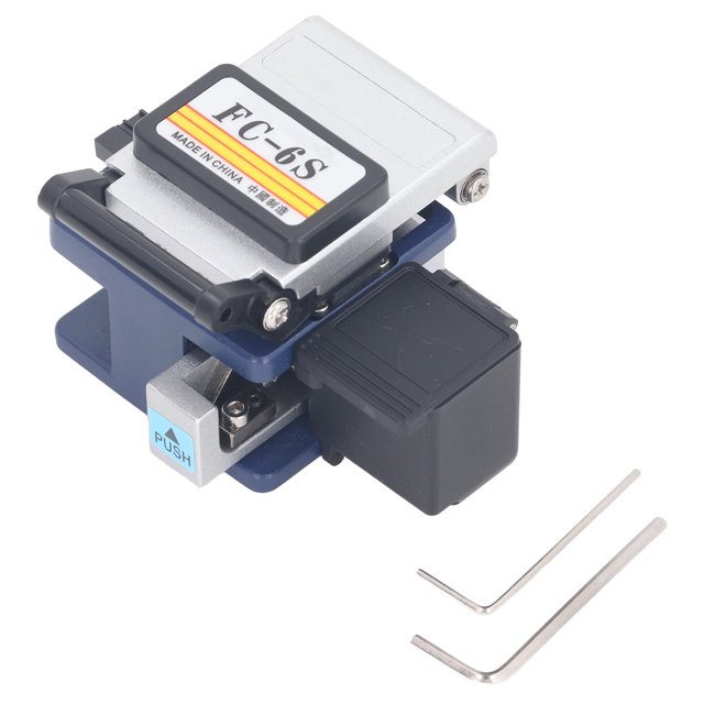 FC-6S Caja De Almacenamiento De Fibra De Cola Púrpura Azul Cortador De Fibra óptica De Fusión En Caliente Conectado En Frío Cuchillo De Corte De Cable De Fibra óptica De Cola De Fibra Desnuda Cuchillo