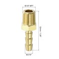 thumbnail image 2 of Brass Hose Barb Fittings 6 Pack 3/16" Barbx1/8" NPT Male Brass Barb Pipe Fitting, 2 of 6