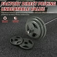 thumbnail image 6 of Signature Fitness 120LB Olympic Cast Iron Tri-Grip Weight Plate Set, Light Gray with Gray Lettering, 2-Inch Center Hole, Strength Training Plates for Home Gym, 6 of 7
