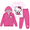 Pink Bubblegum, variant on Girls' 3-Piece Hoodie, T-Shirt & Jogger Set, Pink Bubblegum, Size 5/6