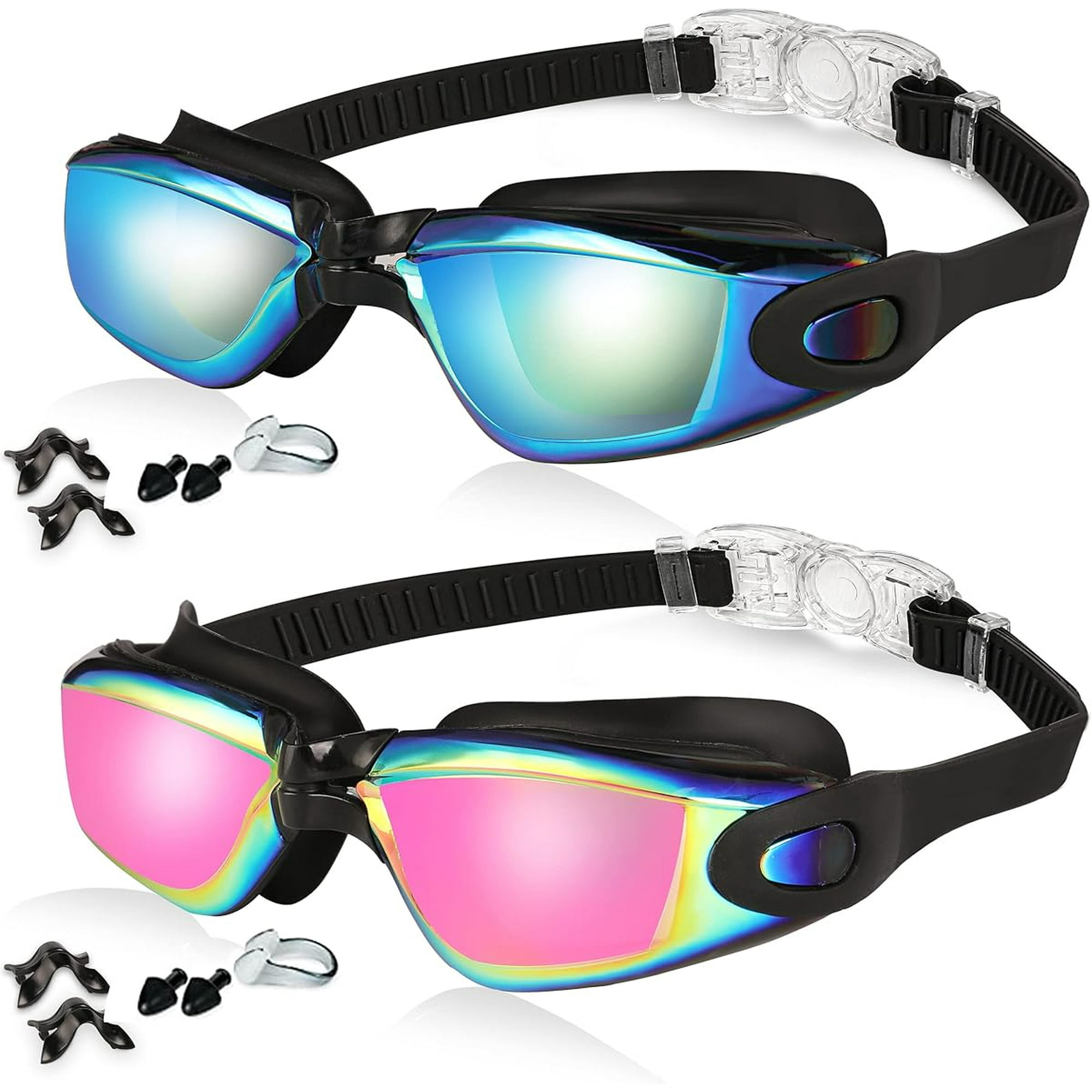Lot de 3 lunettes de natation, anti-buée et UV, lunettes de natation