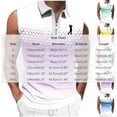 thumbnail image 2 of Nmnitkp Men's Zip Collar Sleeveless Golf Shirt, Gradient Polka Dot Breathable Athletic Tank Top for Golf, Fitness & Summer Casual Wear Blue,3XL, 2 of 4