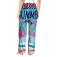 thumbnail image 2 of Bingfone Pajamas for Women,Beach Flamingo Trio Pajama Pants with Pockets-X-Large, 2 of 7