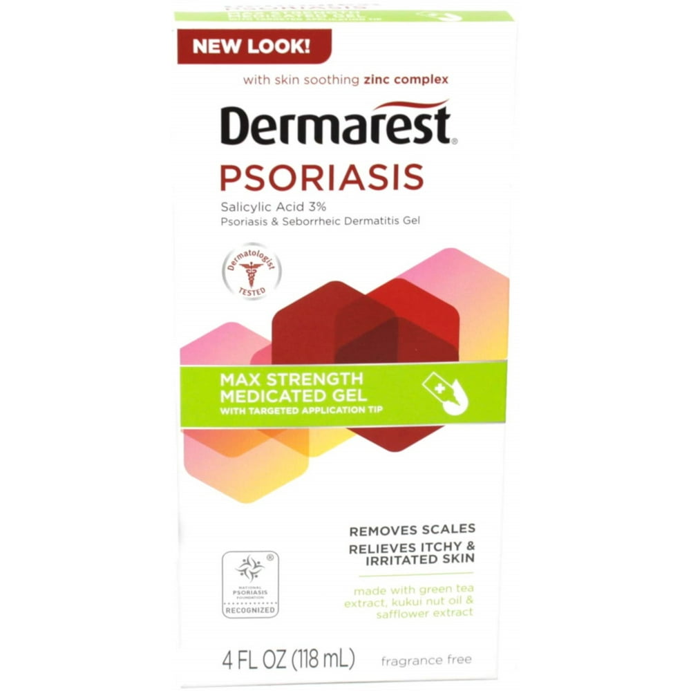 Dermarest Psoriasis Medicated Skin Treatment Gel, 4 Oz. - Walmart.com ...