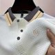 thumbnail image 4 of Blusa y camisa de manga corta con cuello vuelto para hombre, color liso, con solapa, manga corta, informal, a la moda, para hombre, 4 of 4