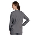 thumbnail image 3 of Landau Scrub Zone Relaxed Fit 2-Pocket Snap-Front Scrub Jacket for Women 75221, 3 of 5