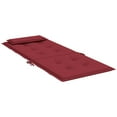 thumbnail image 6 of vidaXL Highback Chair Cushion Set of 6 Wine Red, 6 of 9