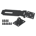 thumbnail image 4 of Stainless Steel Door Padlock Hasp Kit Anti Theft Folding Lock Buckle Plate Hitch, 4 of 9