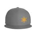 thumbnail image 3 of ZICANCN Abstract Sun Star Weather Baseball Caps, Trucker Hats for Men And Women, Adjustable Breathable Flat Caps, Gray, 3 of 6