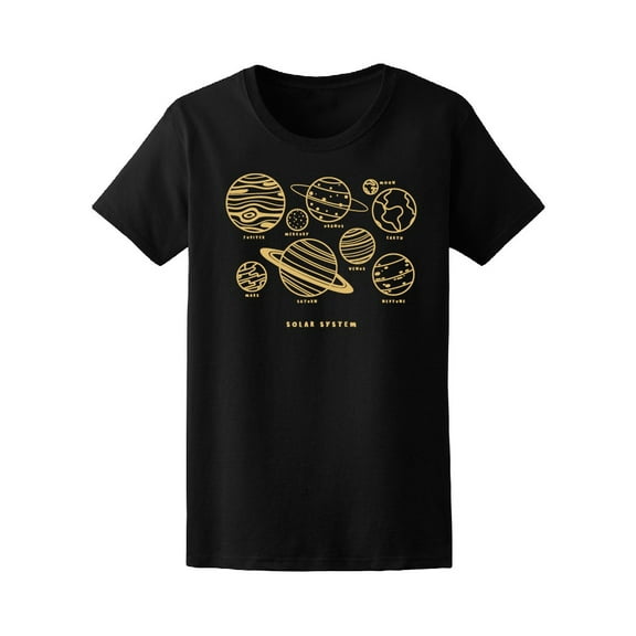 Cute Solar System Cute Planets T-Shirt Men -Image by Shutterstock, Male 4X-Large