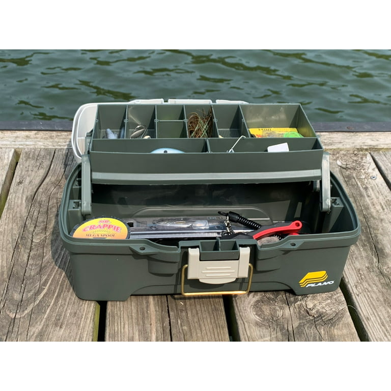 Plano 6201 One-Tray Tackle Box, Bait Storage, Extending Cantilever-tray  Design 