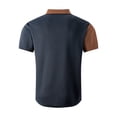 thumbnail image 6 of Men's Vintage Waffle Shirt Short Sleeve Button Down Summer Colorblock Beach Work Shirts, 6 of 6