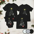 thumbnail image 5 of mgoYE Dad Christmas Family Matching Pajamas Papa Xmas Father Short Sleeve T-Shirt(Black,L), 5 of 8