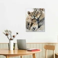 thumbnail image 3 of Nawypu Lion and Lioness Canvas Wall Art Lion Wall Pictures White Lion Canvas Wall Art Wild Animal Art African Lion Canvas Wall Art Modern Animal Pictures for Living Room Bedroom Office No Frame, 3 of 5