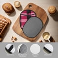 thumbnail image 5 of Multi-Functional Oven Silicone Pot Pad 7.5×9.4in Anti-Slip Heat-Insulating Pad Baking Gloves Heat-Resistant Cotton Layer 1 Pc Hotpink Buffalo Plaid Check Tartan Scotland_1, 5 of 7