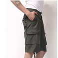 thumbnail image 6 of Clearance Mens Shorts, Men Casual Fashion Multiple Pockets Half Shorts Pants Sports Elastic Mid-waist Shorts, 6 of 6