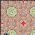 thumbnail image 2 of FREE SHIPPING!!! Geometric Floral Design Fabric 100% Cotton Quilting Fabric for DIY Projects by 105 YARDS - (Red, Seafoam, Pink and Turquoise) - PRINT FABRIC, 2 of 2