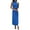 Brilliant Blue, variant on FreshPretty Womens Sleeveless Cocktail Dresses Mock Neck Keyhole Elastic High Waist Evening Party Maxi Wedding Guest Dress