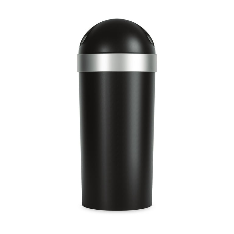 Umbra Venti 16 gal Tall Trash Can, Full Size Garbage, Swing Top