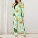 thumbnail image 2 of Balery Avocado Conjunto de Pijama con Estampado para Mujer, Conjunto de Dos Piezas con Manga Larga, Ropa de Dormir Suave con Bolsillos, Pijamas Cómodos-Medium, 2 of 7