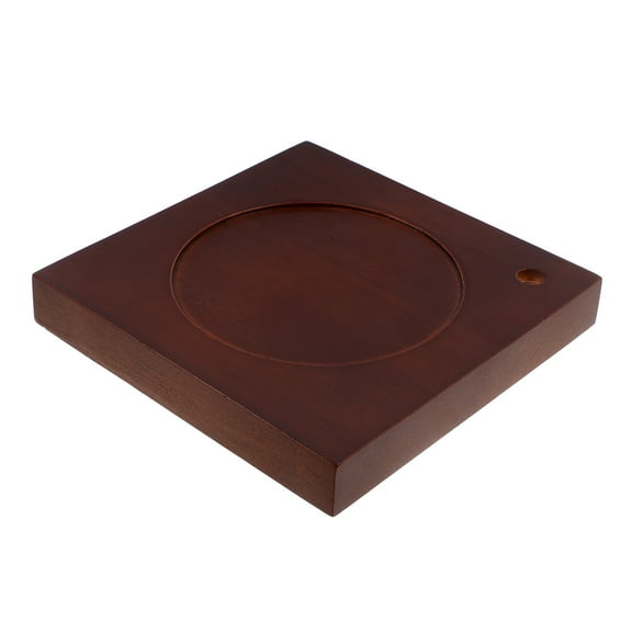 LABELEPH Wooden Lamp Base Dark Brown for Living Room 1Pack