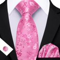 thumbnail image 3 of Set de Corbata de Seda Floral Rosa Barry.Wang 150 cm, 3 of 5