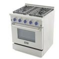 thumbnail image 6 of KUCHT Professional 30 in. 4.2 cu. ft. Dual Fuel Range for Natural Gas with Sealed Burners and Convection Oven in Stainless Steel with Royal Blue Knobs, 6 of 9
