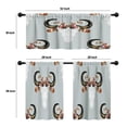 thumbnail image 4 of LALILO Kitchen Curtains and Valances Set of 3 36" Beautiful Window Treatment Tiers for Window Decor, 4 of 5