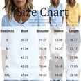 thumbnail image 3 of Womens Peter Pan Collar Button Down Shirt Puff Doll Half Sleeve Floral Tops Loose Fit Dressy Casual Office Going Out Shirts Black XL, 3 of 5