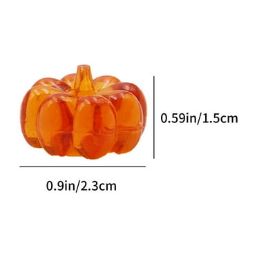 125 Pc Of Acrylic Decoration Mini Pumpkin Decoration Transparent Imitation Vase Filling Desktop Scatter for Making Party DIY Crafts 1.1lb