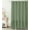 Green, variant on NixiYa White Farmhouse Shower Curtain Ruffle Linen Shower Curtain for Bathroom 72"x 72"