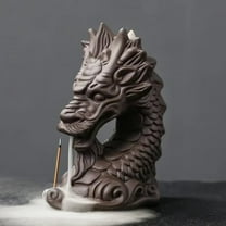 1pc Feng Shui Chinese Loong Backflow Incense Burner, Lucky Home Decor (Without Incense)