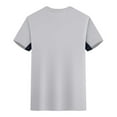 thumbnail image 4 of pstuiky camisetas camisas para hombre, Blusa deportiva informal de color liso con cuello redondo y manga corta elástica para hombre camisetas de hombre xl, 4 of 6
