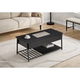 thumbnail image 2 of Monarch Specialties - Coffee Table, 42" L, Cocktail, Lift-Top, Rectangular, Storage, Living Room, Black Laminate, Black Metal, Contemporary, Modern, 2 of 4