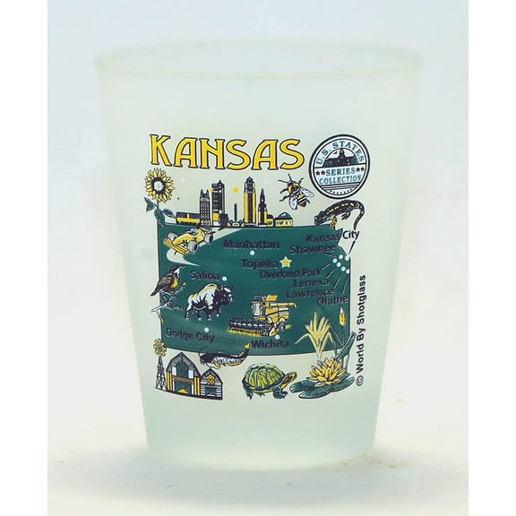 Kansas US States Series Collection Shot Glass