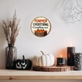 thumbnail image 3 of Mourning Coffee Round Aluminum Sign Halloween Theme Wall Art Vintage Style Wall Decor for Kitchen Living Room Bar Cafe Halloween Party 8x8 Inch, 3 of 7