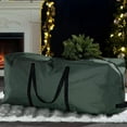 thumbnail image 2 of Rolling Christmas Tree Storage Bag - Fits 4Ft Artificial Trees - Oxford Fabric Waterproof Christmas Tree Bag For Storage Box For Xmas, 2 of 6