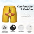 thumbnail image 3 of Mens Flag Of New Mexico 2 in 1 Quick Dry Swim Trunks with Compression Liner Beach Shorts, 3 of 6