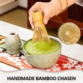 thumbnail image 3 of Premium Matcha Whisk Set, 8-Piece Complete Kit with Bowl, Whisk, Scoop, Sifter & Tea Towel for Beginners (Mottled Green), 3 of 8