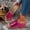 Hot Pink, variant on Womens Open Toe Wedge Mule Sandals Metallic Slip On Comfortable Summer Shoes Silver 39