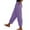 Purple, variant on AherBiu Plus Size Pants for Women Lightweight Summer Slacks High Waisted Casual Lounge Trousers with Pockets