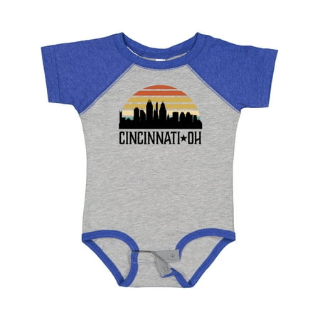 

Inktastic Cincinnati Ohio Skyline Retro Gift Baby Boy or Baby Girl Bodysuit