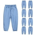 thumbnail image 4 of FAIWAD Toddler Girls Denim Pants Summer Casual Comfort Daily Wear Thin Jeans Girls Bowknot Classic Trousers for Kids, 4 of 4