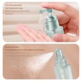 thumbnail image 5 of PPgejGEK 4 in 1 Travel Dispenser Bottle Pouch Set 11.8x6.8x6cm/4.64x2.7x2.4in Makeup Shampoo Shower Gel Empty Bottle Face Wash Skin Hand Cream Dispenser 35ml Each Refillable Containers Gray Blue Pink, 5 of 9