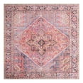 thumbnail image 3 of Unique Loom Timeless Collection Area Rug - Simon (7' 6" Square Red/Teal), 3 of 8
