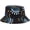 Blue- Black, variant on CoCopeaunts Bucket Hat Women Double Side Men Fishing Camping Outdoor Bucket Cap Outdoor Sunscreen Reversible Fisherman Hat
