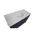 thumbnail image 4 of Horizon 48" Bathroom Vanity with Royal Blue Cabinet and Engineered White Top, 4 of 5